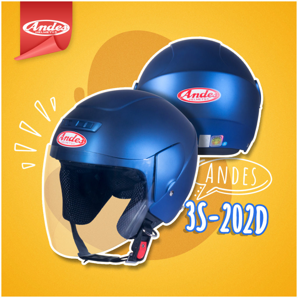 mũ bảo hiểm có kính andes